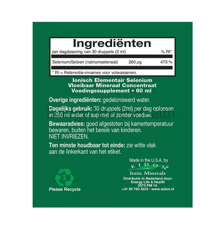 Eidon Ionisch vloeibaar Selenium - Afbeelding 3